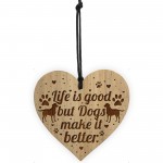 Funny Dog Sign Home Sign Engraved Heart Dog Gift Dog Lover Gift