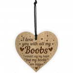 Funny Gift For Boyfriend Husband Engraved Heart Rude Birthday