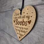 Funny Gift For Boyfriend Husband Engraved Heart Rude Birthday