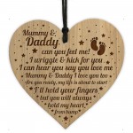 Mummy And Daddy To Be Gift From Bump Engraved Heart Gifts