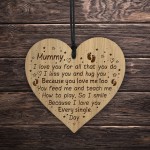 Gift For Mummy From Daughter Son Engraved Heart Mummy Gifts