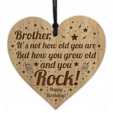 Brother Birthday Gifts Brother Birthday Card Engraved Heart Gift