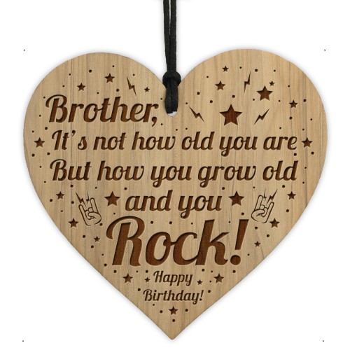Brother Birthday Gifts Brother Birthday Card Engraved Heart Gift