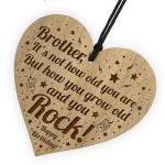 Brother Birthday Gifts Brother Birthday Card Engraved Heart Gift
