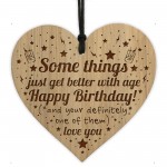 Funny Birthday Gift For Men Women Engraved Heart 40th 50th 60th
