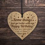 Funny Birthday Gift For Men Women Engraved Heart 40th 50th 60th