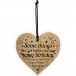 Funny Birthday Gift For Men Women Engraved Heart 40th 50th 60th