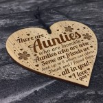 Auntie Plaque Engraved Heart Auntie Birthday Christmas Gifts
