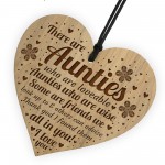 Auntie Plaque Engraved Heart Auntie Birthday Christmas Gifts