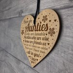 Auntie Plaque Engraved Heart Auntie Birthday Christmas Gifts
