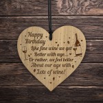 Funny 40th 50th 60th Birthday Gift For Women Wine Gift Engraved