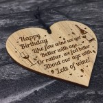 Funny 40th 50th 60th Birthday Gift For Women Wine Gift Engraved
