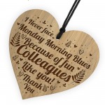 Colleague Gifts Funny Friendship Gift Engraved Heart Birthday
