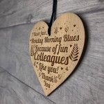 Colleague Gifts Funny Friendship Gift Engraved Heart Birthday