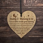Daddy And Mummy To Be Gifts Engraved Heart From Bump Baby Gift