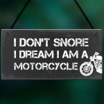 Motorbike Gifts For Men Funny Hanging Sign Motorcycle Garage 
