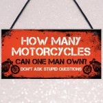 Biker Gifts Motorcycle Motorbike Accessories Man Cave Garage