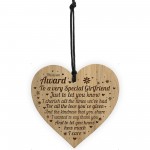 Girlfriend Gift Ideas AWARD Engraved Heart Birthday Christmas