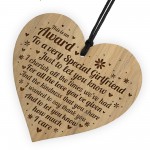 Girlfriend Gift Ideas AWARD Engraved Heart Birthday Christmas