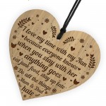 Funny Nan Gift For Birthday Christmas Engraved Heart Thank You