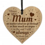 Gift For Mum THANK YOU Engraved Heart Mum Birthday Christmas