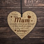 Gift For Mum THANK YOU Engraved Heart Mum Birthday Christmas