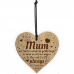 Gift For Mum THANK YOU Engraved Heart Mum Birthday Christmas