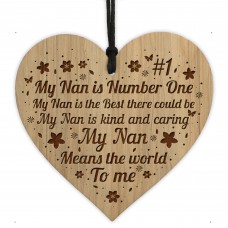 Nan Gifts For Birthday Engraved Heart Gift For Grandparents 