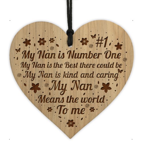 Nan Gifts For Birthday Engraved Heart Gift For Grandparents 