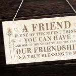 Best Friend Sign For Birthday Christmas Engraved Wood Sign
