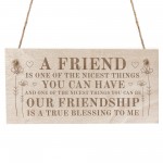 Best Friend Sign For Birthday Christmas Engraved Wood Sign