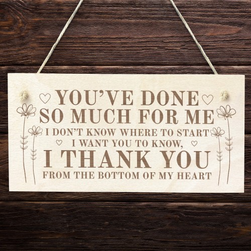  Thank You Gift For Best Friend Him Her Teacher Engraved Sign