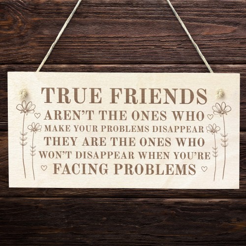 Best Friend Friendsip Plaque Engraved Wooden Sign Frendship Gift