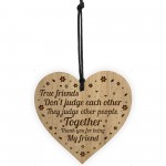 Funny True Friend Gift Engraved Heart Friendship Gift For Women