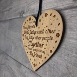 Funny True Friend Gift Engraved Heart Friendship Gift For Women