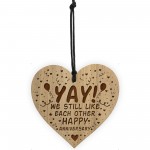Funny Joke Anniversary Gift For Him Her Engraved Heart Husband