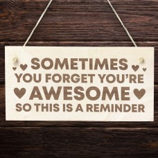 Friendship Sign Wooden Sign Awesome Reminder Best Friend Gift