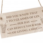 Gin Sign For Home Bar Engraved Wood Sign Wall Sign For Bar Pub