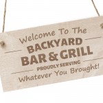 Funny Bar Sign Plaque Wood Engraved Sign Wall Door Garden Sign