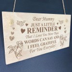 Mummy Gifts I Love You Engraved Wood Sign Mummy Birthday Xmas