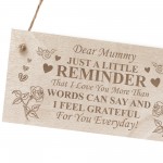 Mummy Gifts I Love You Engraved Wood Sign Mummy Birthday Xmas