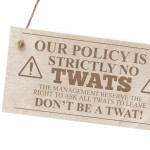 Funny Rude Bar Sign For Home Bar Pub Man Cave Wood Engraved