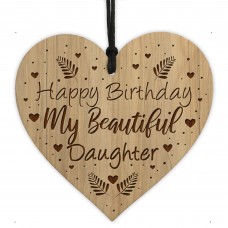 Birthday Gift For Daughter Engraved Heart Birthday Card Daughter