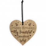 Birthday Gift For Daughter Engraved Heart Birthday Card Daughter