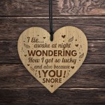 Funny Joke Husband Wife Gift Engraved Heart Anniversary Birthday