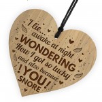 Funny Joke Husband Wife Gift Engraved Heart Anniversary Birthday