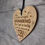 Funny Joke Husband Wife Gift Engraved Heart Anniversary Birthday