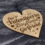 1st Valentines As Boyfriend Girlfriend Engraved Heart Him Her