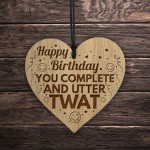 Funny Joke Birthday Gift For Men Engraved Heart Dad Uncle