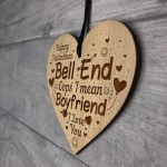 Funny Rude Valentines Gift For Boyfriend Engraved Heart